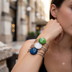 Lume plate spring bracelet