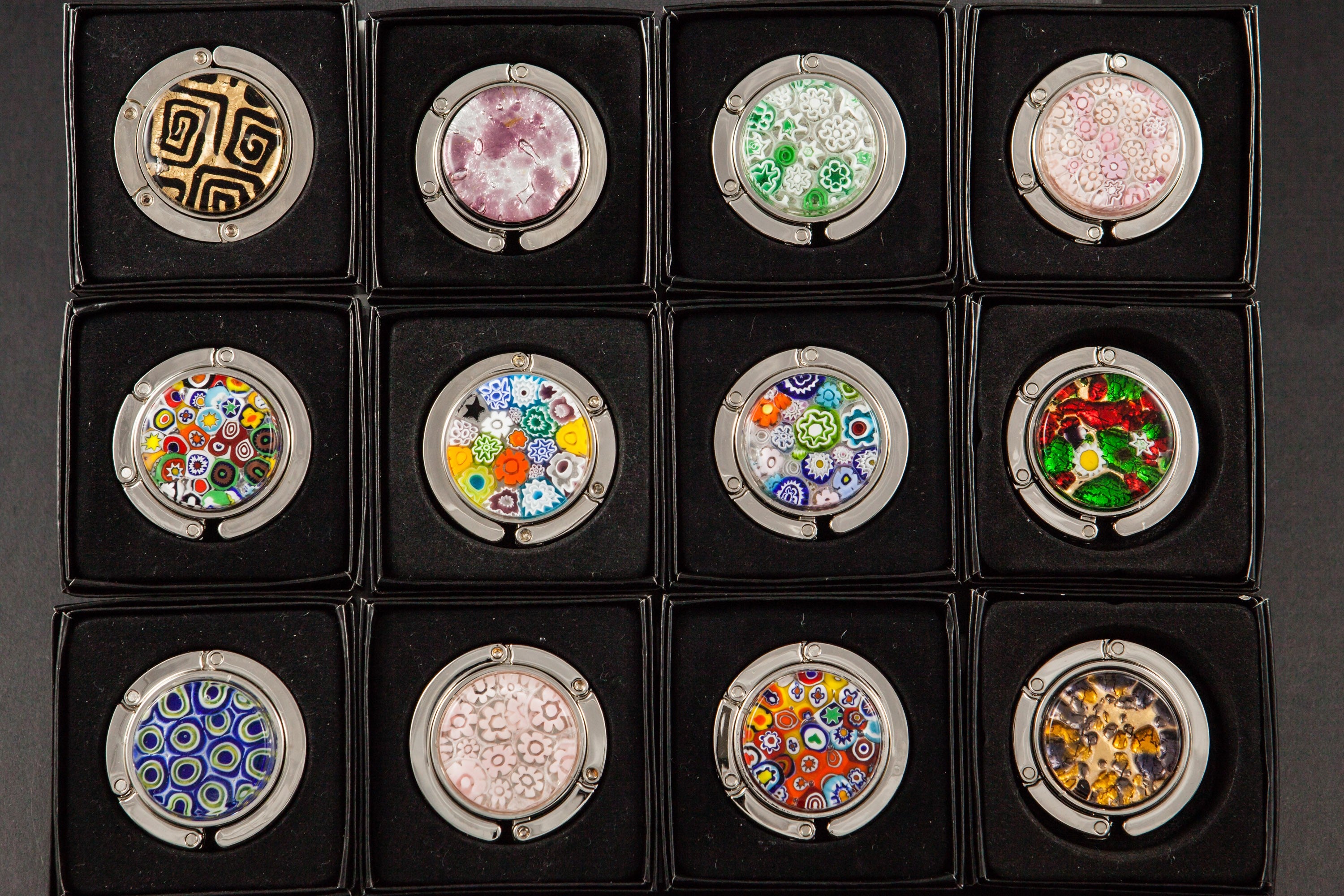 Glass-fused bag holder